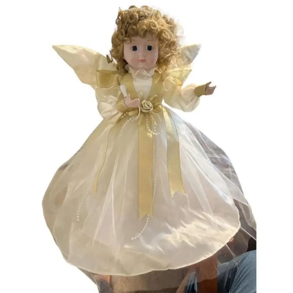 Porcelain Doll Add a vintage touch to your Christmas tree with this beautiful An